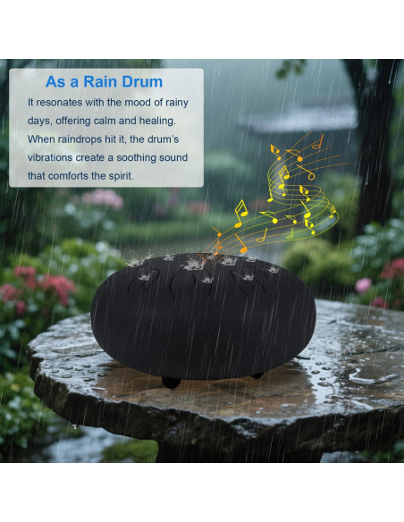 Tambor de Lengua de Acero Ranch 30.48 cm 11 Notas Clave C Negro