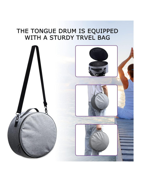 Tambor de Lengua de Acero Ranch 30.48 cm 11 Notas Clave C Negro