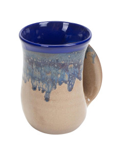 Taza Calentadora de Manos Clay in Motion - Mano Derecha Cobalto