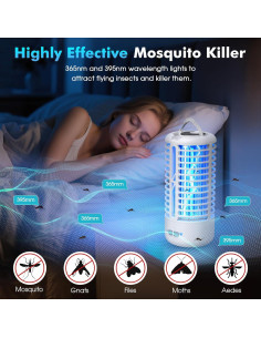 Zapper de Insectos Recargable ZECHUAN 4000mAh Blanco 2