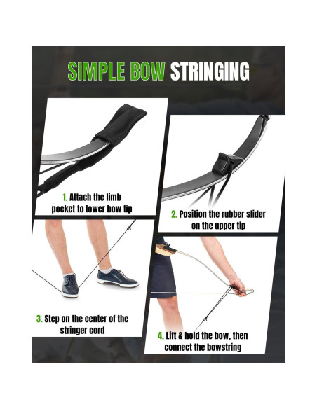 Herramienta de Stringer para Arcos Pawfly HY8611 con Protectores