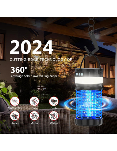 Trampa de Mosquitos Eléctrica Bluelage BK22-MR Solar y USB