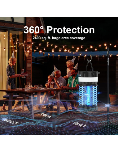 Trampa de Mosquitos Eléctrica Bluelage BK22-MR Solar y USB