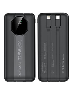 Banco de Energía 20000mAh TOPWARP Cargador Rápido PD QC3.0