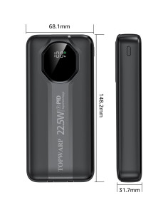 Banco de Energía 20000mAh TOPWARP Cargador Rápido PD QC3.0 2