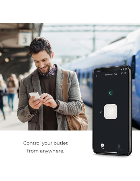 Enchufe Inteligente Wi-Fi Globe Electric 50329, 1 Salida, Blanco