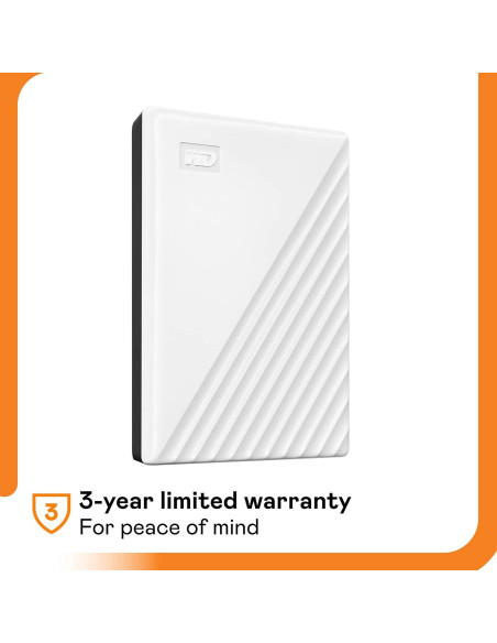 Disco Duro Externo 5TB WD Mi Pasaporte Blanco USB 3.0