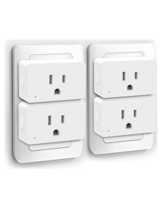 Enchufe Inteligente DAYBETTER 15A WiFi Alexa Google 4 Unidades