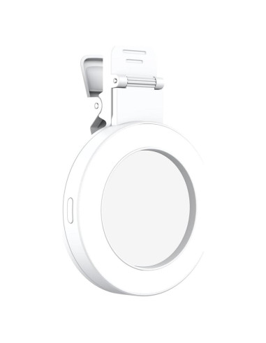 Luz de Anillo Selfie Andoer Clip-on con Espejo 3 Modos