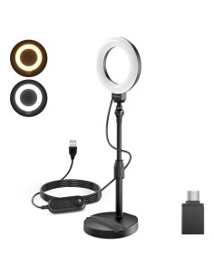 Luz de Anillo LED NEEWER BR60 10W Ajustable para Selfies