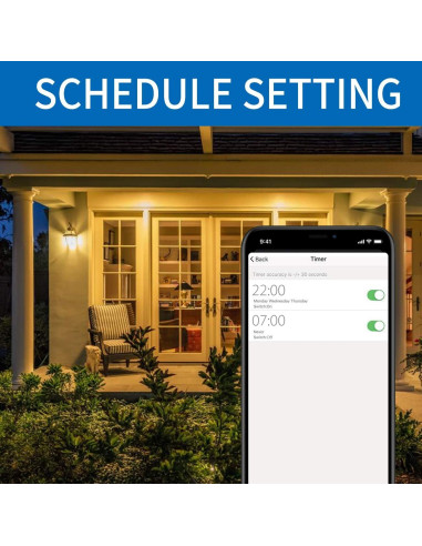 Bombillas Inteligentes ANWIO 8.5W E26 Paquete de 2 Control Wifi