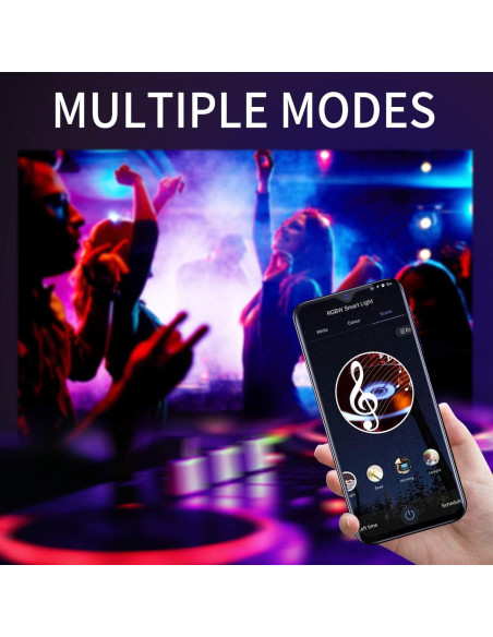 Bombillas Inteligentes ANWIO 8.5W E26 Paquete de 2 Control Wifi