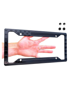 Marco de Placa de Matrícula Tactilian con Bandera Americana 3D