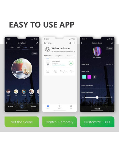 Bombillas Inteligentes G25 LED Sunco, 5W, RGB, Dimmables, 2 Pzas