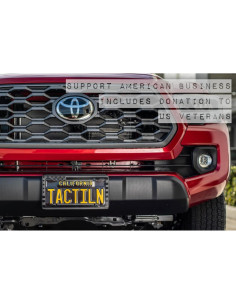 Marco de Placa de Matrícula Tactilian con Bandera Americana 3D 2