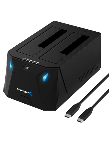 Estación de Acoplamiento SATA Sabrent EC-CH2B 2 Bahías 5Gbps