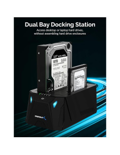 Estación de Acoplamiento SATA Sabrent EC-CH2B 2 Bahías 5Gbps 2