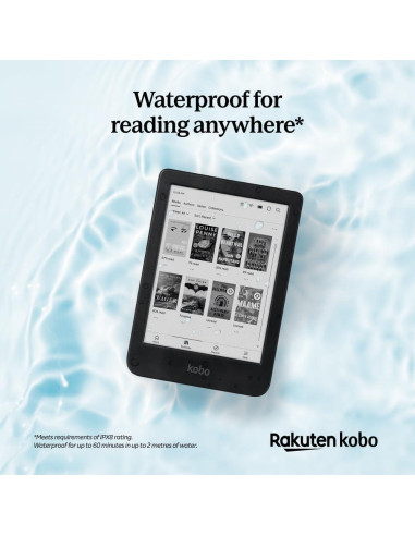 Kobo Clara BW eReader 6" Pantalla Táctil Resistente al Agua 16GB