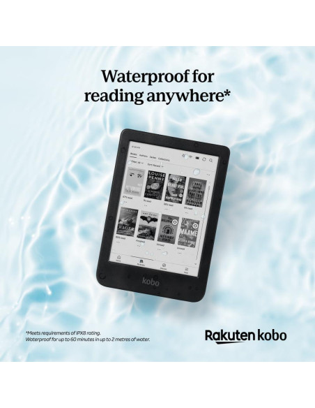 Kobo Clara BW eReader 6" Pantalla Táctil Resistente al Agua 16GB