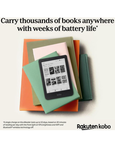 Kobo Clara BW eReader 6" Pantalla Táctil Resistente al Agua 16GB