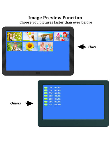 Marco de Foto Digital Atatat P800 8" IPS 1920x1080 Brillo Ajustable