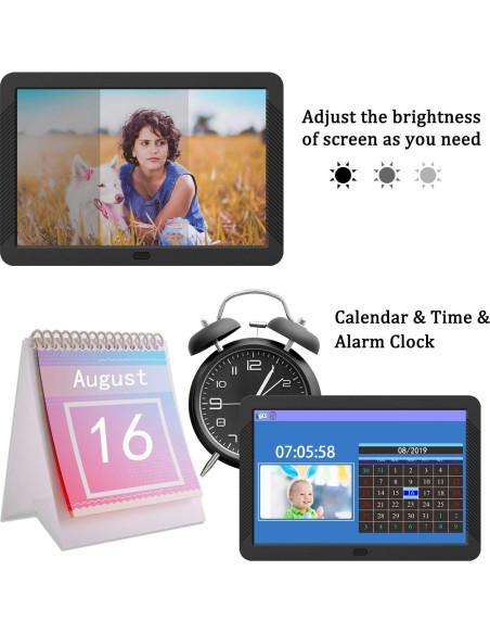 Marco de Foto Digital Atatat P800 8" IPS 1920x1080 Brillo Ajustable