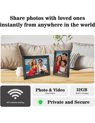 Marco de Fotos Digital Uhale 10.1" WiFi 32GB Pantalla IPS