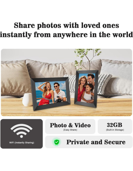 Marco de Fotos Digital Uhale 10.1" WiFi 32GB Pantalla IPS