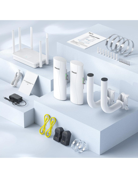 Kit Puente Inalámbrico UeeVii CPE688, Router WiFi 6 AX3000