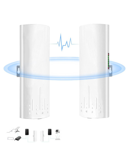 Extensor WiFi Starlink Burbifro 100Mbps 3KM Antena 16dBi