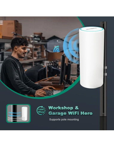 Extensor de WiFi Exterior Todaair TUYA APP IP65 85m