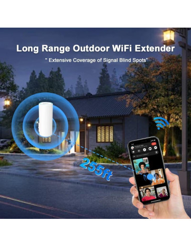 Extensor de WiFi Exterior Todaair TUYA APP IP65 85m