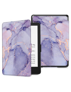 Funda Slimshell Fintie para Kindle Paperwhite 6.8" 2021 - Mármol Lila