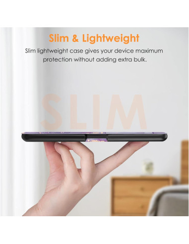 Funda Slimshell Fintie para Kindle Paperwhite 6.8" 2021 - Mármol Lila