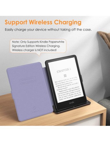 Funda Slimshell Fintie para Kindle Paperwhite 6.8" 2021 - Mármol Lila