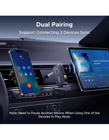 Receptor Bluetooth 6.0 UGREEN con LDAC y 17H de batería
