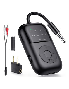 Transmisor Receptor Bluetooth 5.4 CPTEA B108 2-en-1 para TV y Coche