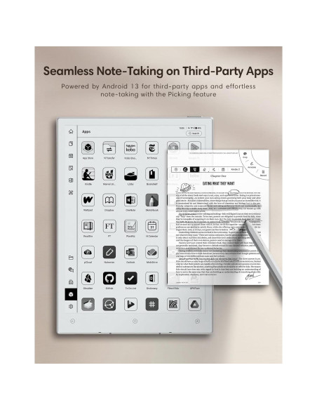 Tableta E Ink AiPaper Mini 8.2" con Luz Ajustable 128GB