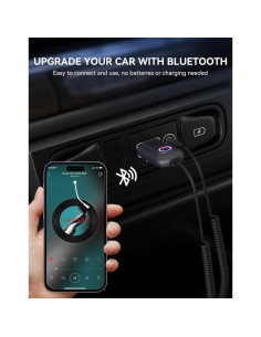 Adaptador Bluetooth 5.3 DAMAIKE AUX 3.5mm USB para coche 2