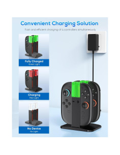 Base de Carga FYOUNG para Controlador Joy-Con Nintendo Switch 2 2