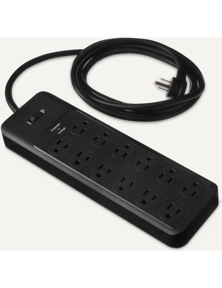 Protector de Sobretensión Amazon Basics 12 Salidas 4000 Julios 2.4m