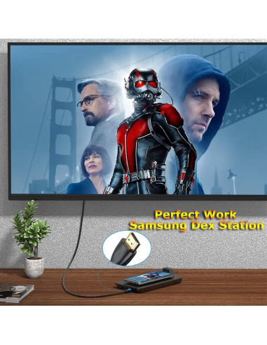 Cable HDMI 2.0 4K 0.3m MOSIMLI Paquete de 10 Alta Velocidad