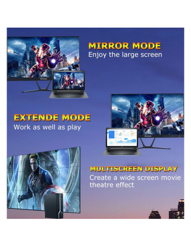 Cable HDMI 2.0 4K 0.3m MOSIMLI Paquete de 10 Alta Velocidad