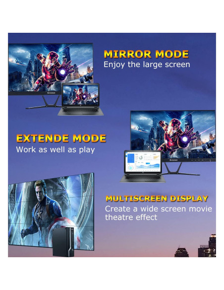 Cable HDMI 2.0 4K 0.3m MOSIMLI Paquete de 10 Alta Velocidad