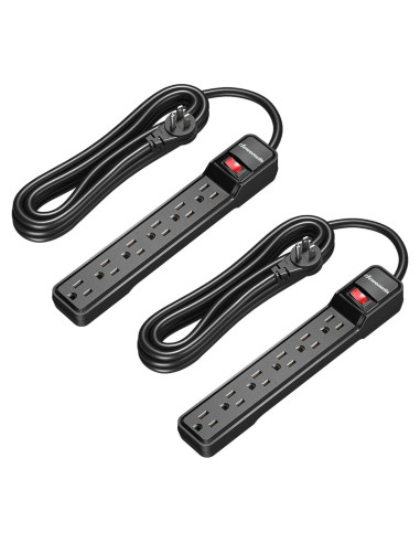 Protector de Sobretensión Dewenwils 2-Pack 4.57m 15A 500J