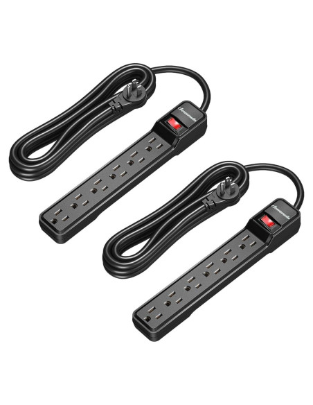 Protector de Sobretensión Dewenwils 2-Pack 4.57m 15A 500J