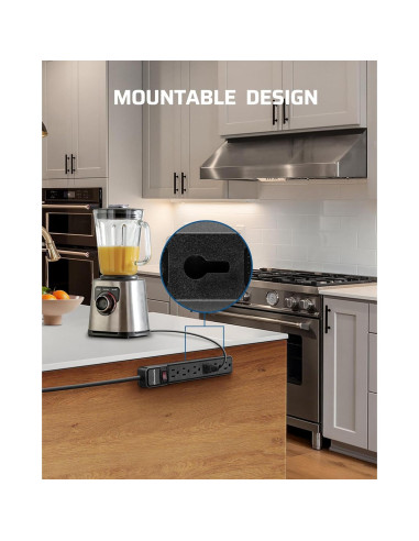 Protector de Sobretensión Dewenwils 2-Pack 4.57m 15A 500J