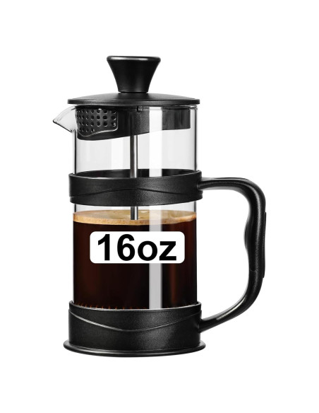 Prensa Francesa PARACITY 500ml de Acero Inoxidable y Vidrio