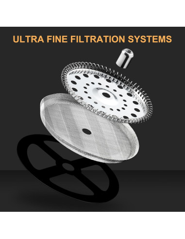 Prensa Francesa PARACITY 500ml de Acero Inoxidable y Vidrio