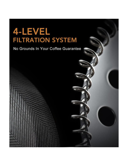 Cafetera Prensa Francesa AMFOCUS 34oz Vidrio Borosilicato